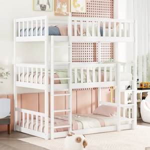 lot 493 image: Twin Over Twin Triple Bunk Bed