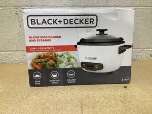 lot 408 image: Black & Decker RC516 16-Cup Rice Cooker And Warmer