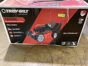 lot 494 image: Troy-Bilt 21 163cc Gas Powered Rear-Wheel Drive Walk-Behind Mower, TB310C