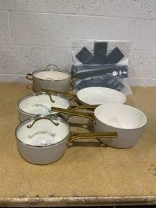 lot 336 image: GreenPan Rio Ceramic Nonstick 16-Piece Cookware Set