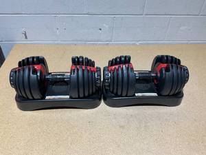 LOT OF 2 Bowflex SelectTech 5-52.5 Dumbbells