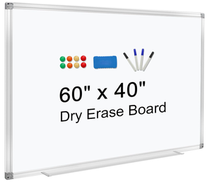 lot 304 image: H-Qprobd Dry Erase Board for Wall 60x40 Aluminum Presentation Magnetic Whiteboard
