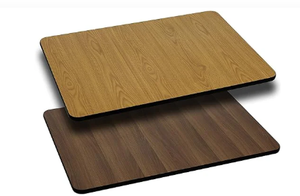 lot 322 image: Flash Furniture Reversible Table Top, OakGrey