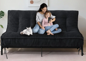 lot 323 image: 8 Futon Mattress Queen Size, Thick Futons Sofa Couch Bed Sleeper Sofa Bed