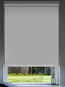lot 345 image: Snap-N-Glide Byssus White Cordless Blackout Best for Kids Polyester Roller Shade