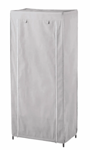 lot 349 image: 30 Double Rod Fabric Covered Wardrobe - Brightroom