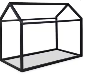 lot 454 image: Black Twin House Bed Frame