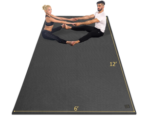 lot 58 image: GXMMAT Large Yoga Mat Extra Thick Workout Mats for Home Gym Flooring, Ultra Comfortable Non-Slip Quick Resilient