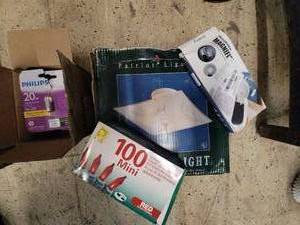lot 38 image: Assorted Lighting Accessories Including Ceiling Light and Mini Light Set