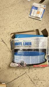 lot 62 image: Vinyl Liner for Above Ground Pools 12 Round x 36 High