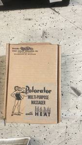 lot 76 image: Vintage Polarator Multi-Purpose Massager with Heat in Original Box