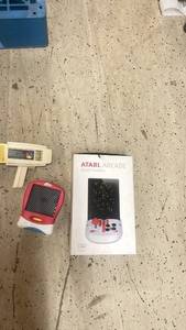 lot 103 image: Vintage Toy Bundle Atari Arcade Duo, Travel Lite Brite, Fisher-Price Movie Viewer