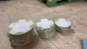 lot 106 image: Set of Floral Pattern China Plates and Bowls
