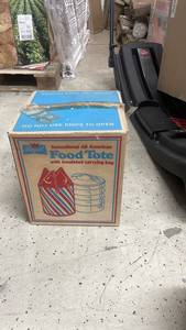 lot 108 image: Regal Aluminum Food Tote with Insulated Carrying Bag in Box
