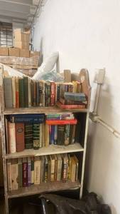 lot 119 image: Large Collection of Vintage and Modern Books with Wooden Bookshelf