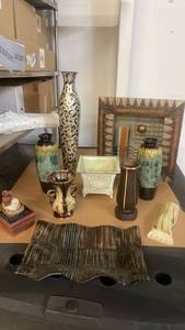 lot 127 image: Collection of Decorative Vases, Art Pottery, and Sculptures