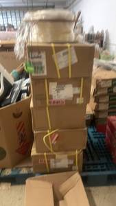 lot 161 image: Lot of Fiber Optic Cable Spools and Patch Cords