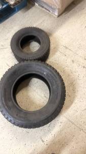lot 162 image: Pair of Trailer or Small Vehicle Tires 23x8.50-12 and 16x6.50-8