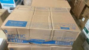 lot 181 image: Case of Pacific Blue Centerpull Perforated Paper Towel Rolls 44110 White