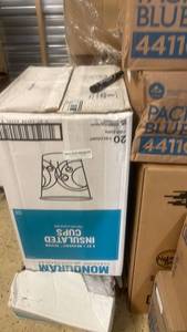 lot 185 image: Case of 8oz Monogram Insulated Paper Cups