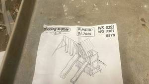 lot 201 image: Swing-N-Slide Playground Slide and Deck Kit Components