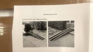 lot 203 image: 14-Foot Wheelchair Access Ramp for Stairs, Vehicles, and Elevations