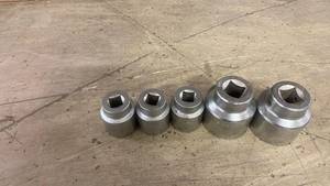 Set of 5 Blackhawk Impact Sockets 41mm and 2-5/8 Inch