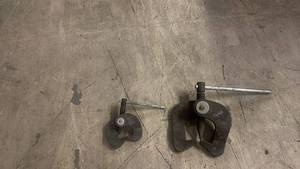lot 208 image: Pair of Heavy Duty C-Clamps Williams FJ-30 and Wright 9460