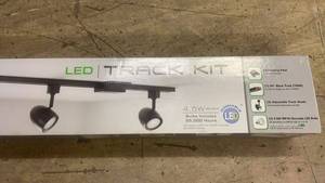 lot 212 image: Lithonia Lighting LED Track Kit 3-Light Matte Black Finish