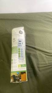 lot 225 image: GE 8 Outlet Surge Protector with Timer Controlled Outlets