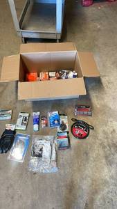 lot 289 image: Box of Assorted Automotive Parts and Accessories