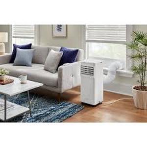 lot 33 image: Vissani 6,000 (DOE) BTU 115-Volt Portable Air Conditioner for 250 sq. ft Rooms in White, Powered by Hubspace Customer Returns See Pictures