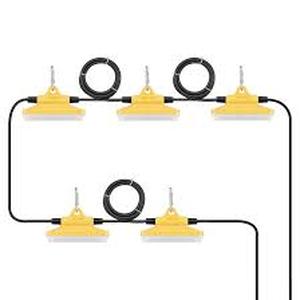 lot 35 image: VEVOR 50 ft. Construction String Lights 75W 7500LM 5PCs String Work Light 5000-5500K with Hanging Hooks for Construction Site Customer Returns See Pictures