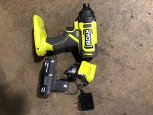 lot 46 image: Ryobi 18V 14 Impact Driver Kit   Customer Returns See Pictures