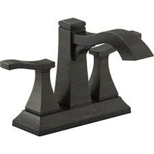lot 53 image: KOHLER Truss 4 in. Centerset 2-Handle Bathroom Faucet in Oil-Rubbed Bronze Customer Returns See Pictures