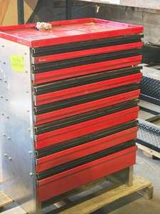 C-Tech Truck Tool Box 19" x 28" x 40" 7-drawer