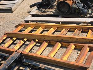 lot 65 image: Lot of (2) Grated Trailer Ramps
