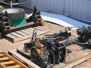 lot 67 image: Diversified Metal Fabricators Rail Gear  Axles for Truck