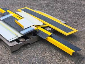 lot 74 image: Lot of  Non-Slip Poly Step Sides  Stairs  Various Sizes to 8