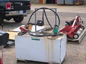 lot 75 image: Diesel Fuel Tank with Tuthill Style 1200C Explosion Proof Motor 12VDC 15GPM