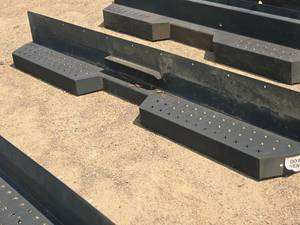 lot 87 image: 79 Primed Commercial Truck Rear Bumper  Recessed Middle