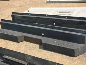 lot 88 image: 66 Primed Commercial Truck Rear Bumper  Recessed Middle