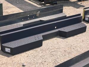 lot 94 image: 66 Primed Commercial Truck Rear Bumper  Recessed Middle