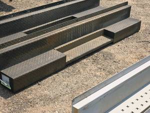 lot 96 image: 66 Primed Commercial Truck Rear Bumper  Middle Step