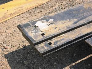 lot 113 image: Lot of (3) Hiniker 8 Plow Blades