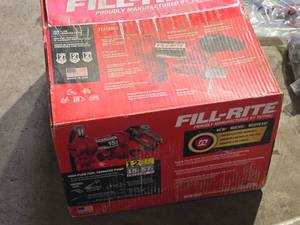 lot 160 image: Fill-Rite 12 Volt DC High Flow Fuel Transfer Pump FR1210H (in original packaging)