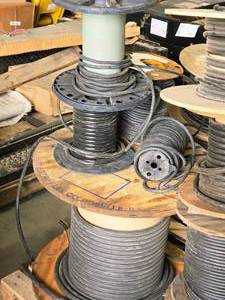 lot 197 image: Lot of (5 Partial Spools) Electrical Cables (assorted)