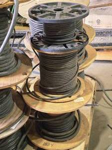 lot 200 image: Lot of (3 Partial Spools) Electrical Wire, Southwire Royal  (assorted)