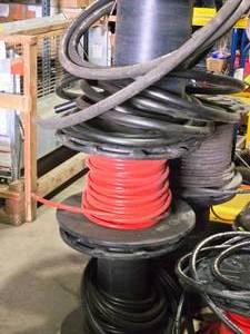 lot 214 image: Lot of (3 Partial Spools) Tubing - Parker Parflex 588N-4 Nonconductive 5000 PSI