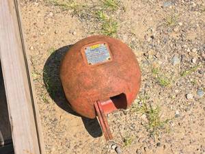 lot 224 image: Johnson Blocks 8 12 Crane Overhaul Ball  Headache Ball  7-Ton Working Load Limit